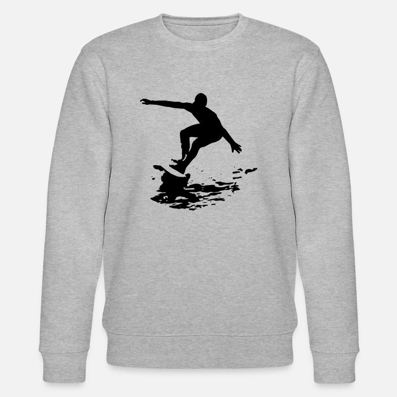 surfing_design - Sweat bio CHANGER Stanley/Stella Unisexe - gris chiné