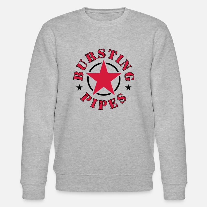 Bursting Pipes - Stanley/Stella Unisex Bio-Sweatshirt CHANGER  - Grau meliert
