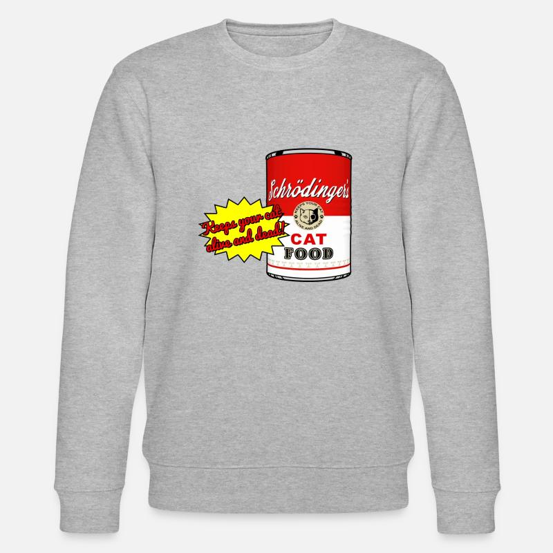 Schrödingers Katzenfutter - Stanley/Stella Unisex Bio-Sweatshirt CHANGER  - Grau meliert