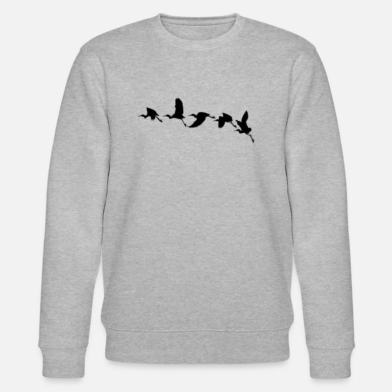 Vögel - Stanley/Stella Unisex Bio-Sweatshirt CHANGER  - Grau meliert