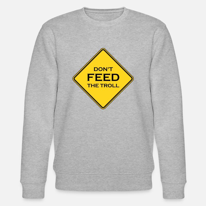 Bitte nicht Füttern! - Stanley/Stella Unisex Bio-Sweatshirt CHANGER  - Grau meliert