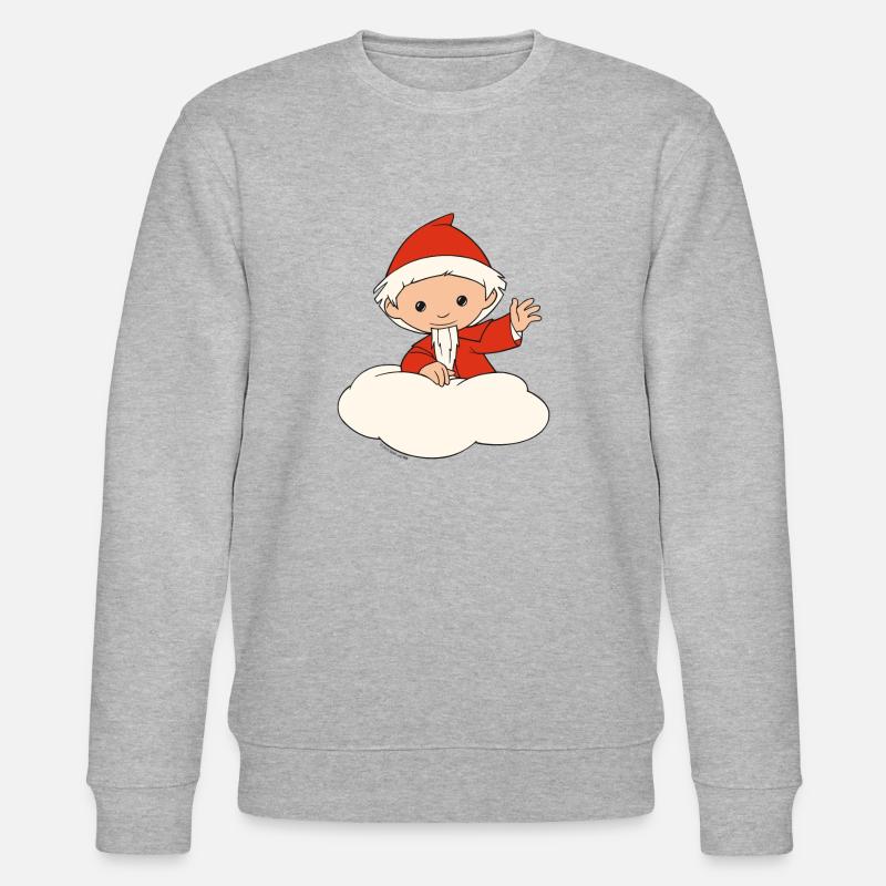 Sandmännchen auf Wolke - Stanley/Stella Unisex Bio-Sweatshirt CHANGER  - Grau meliert