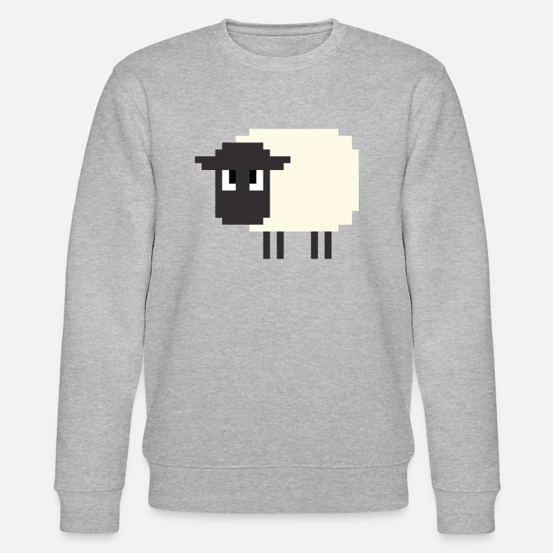 Mouton 8 bits - Sweat bio CHANGER Stanley/Stella Unisexe - gris chiné