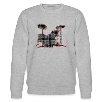Drums - Stanley/Stella CHANGER Unisex Organic Sweatshirt - heather grey - Front - Nik (191cm) & Marisol (170cm)
