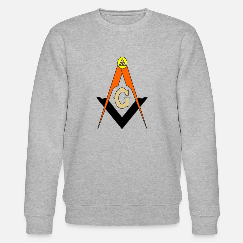 Boussole Franc-Maçon - Sweat bio CHANGER Stanley/Stella Unisexe - gris chiné
