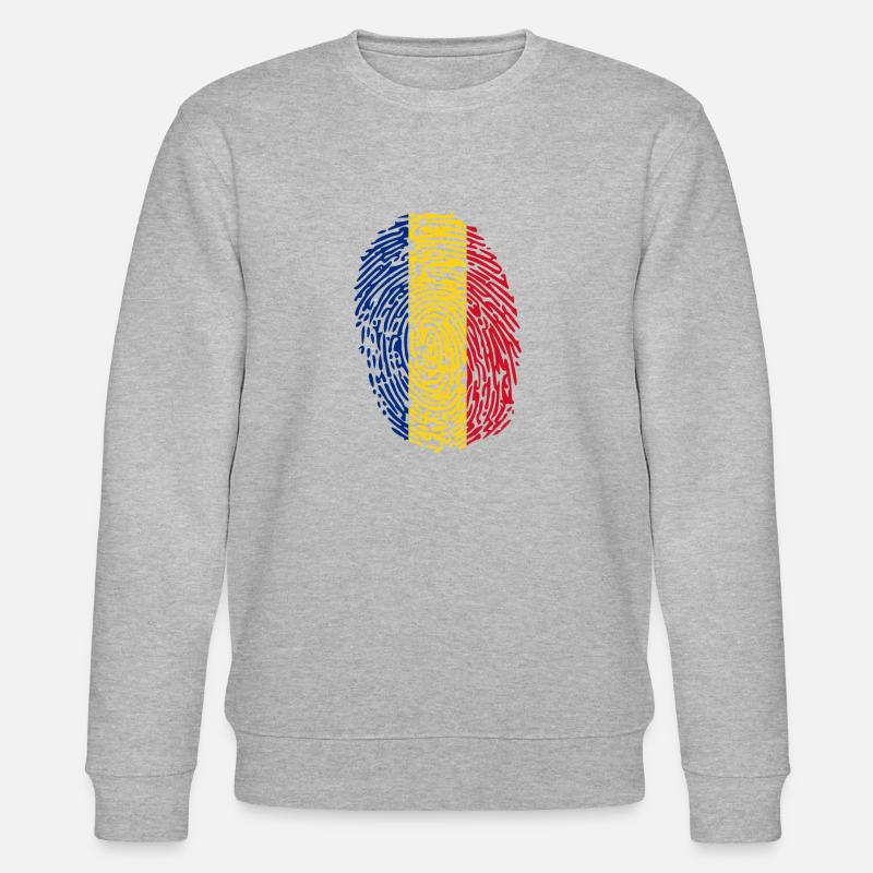 Rumänien - Stanley/Stella Unisex Bio-Sweatshirt CHANGER  - Grau meliert