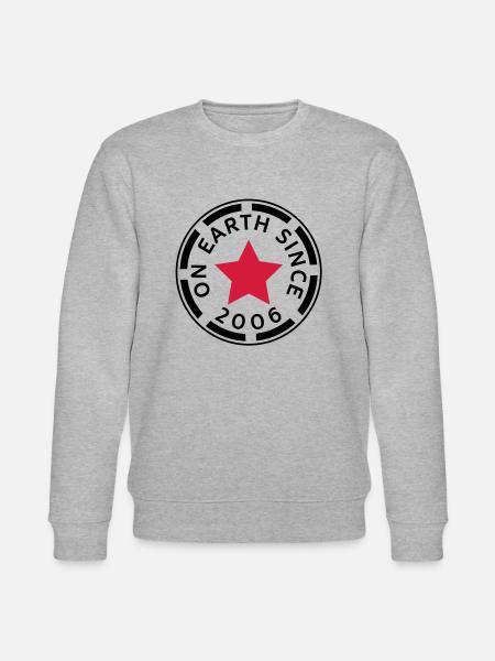 on earth since 2006 (uk) - Stanley/Stella CHANGER Unisex Organic Sweatshirt - heather grey