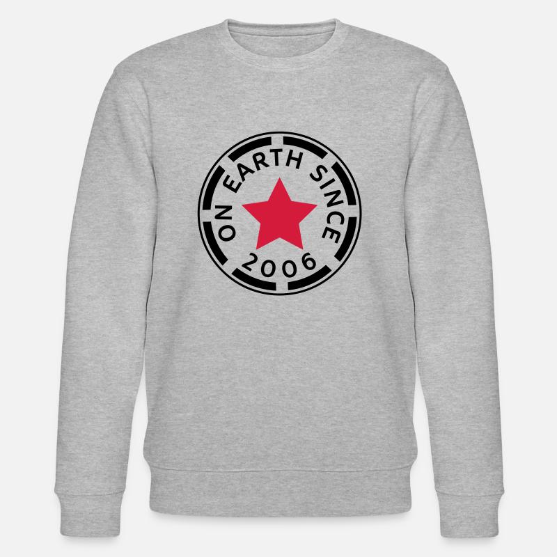 on earth since 2006 (de) - Stanley/Stella Unisex Bio-Sweatshirt CHANGER  - Grau meliert