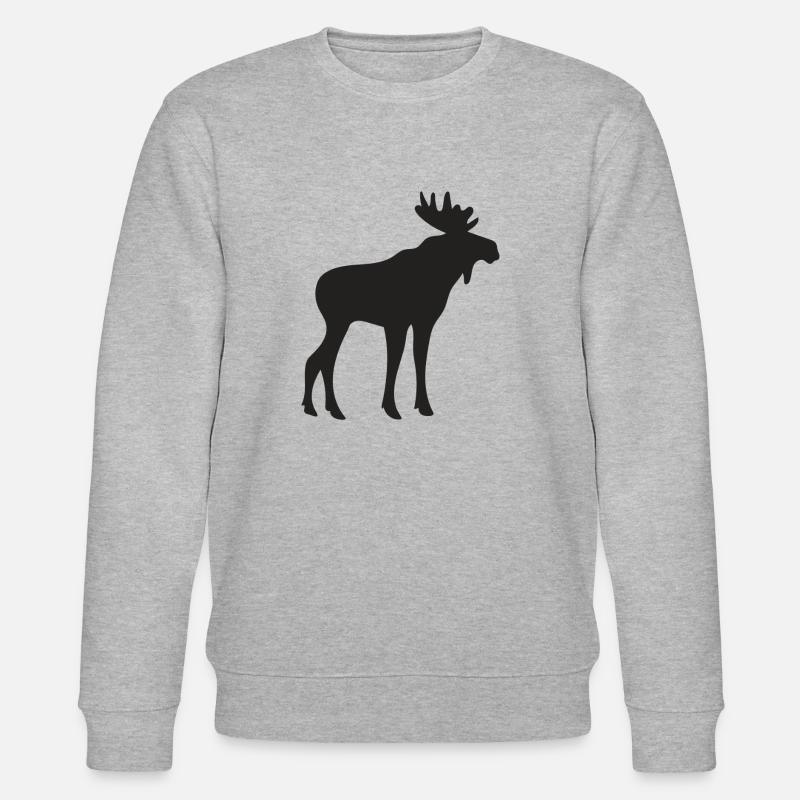 Moose - Stanley/Stella Unisex Bio-Sweatshirt CHANGER  - Grau meliert