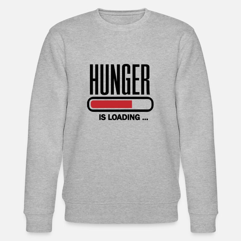 Hunger is loading - Stanley/Stella Unisex Bio-Sweatshirt CHANGER  - Grau meliert