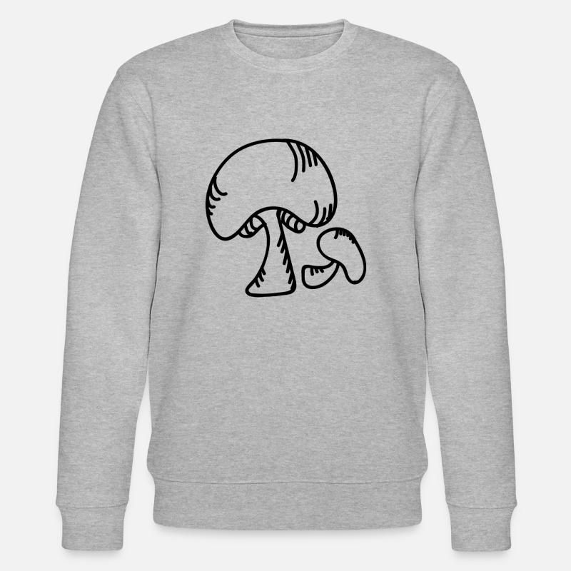 Mushroom - Stanley/Stella Unisex Bio-Sweatshirt CHANGER  - Grau meliert