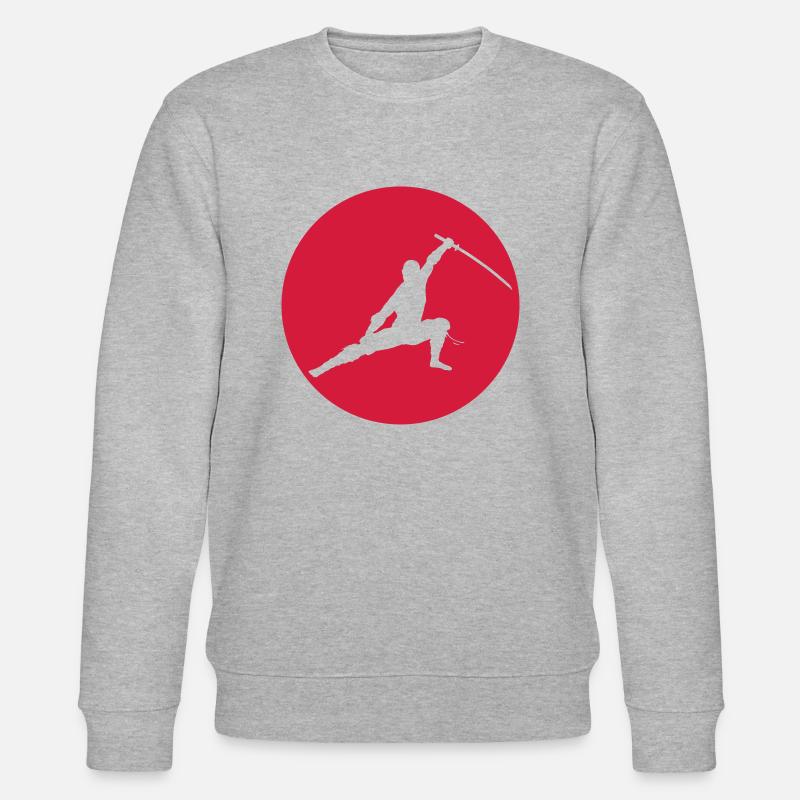 Ninja combattant - Sweat bio CHANGER Stanley/Stella Unisexe - gris chiné
