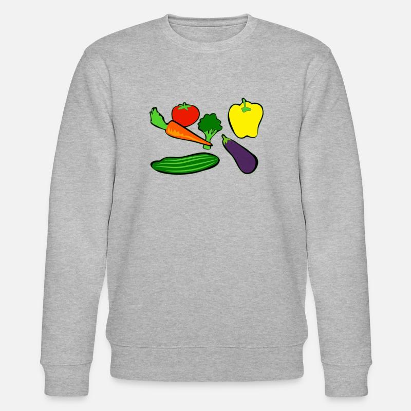 Vegetables - Stanley/Stella Unisex Bio-Sweatshirt CHANGER  - Grau meliert