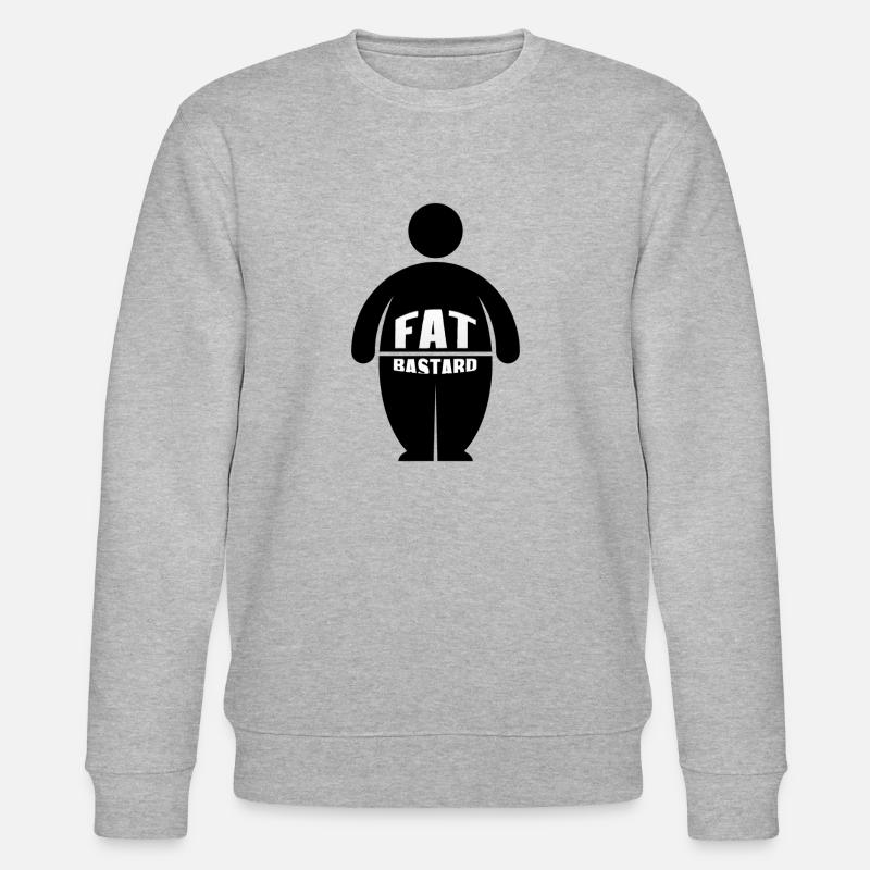 Fat Bastards: Version 2 - Stanley/Stella Unisex Bio-Sweatshirt CHANGER  - Grau meliert