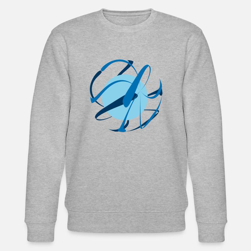 Kunst,abstrakt,kugel - Stanley/Stella Unisex Bio-Sweatshirt CHANGER  - Grau meliert