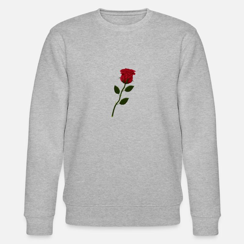 Rose natürlich - Stanley/Stella Unisex Bio-Sweatshirt CHANGER  - Grau meliert