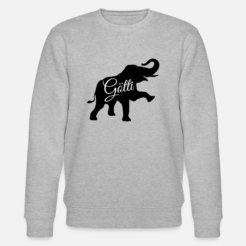 Déesse éléphant - Sweat bio CHANGER Stanley/Stella Unisexe - gris chiné