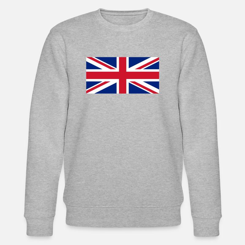 Drapeau du royaume uni - Sweat bio CHANGER Stanley/Stella Unisexe - gris chiné