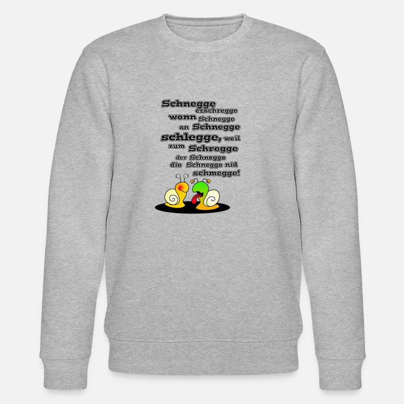 Le Schnegge - Sweat bio CHANGER Stanley/Stella Unisexe - gris chiné
