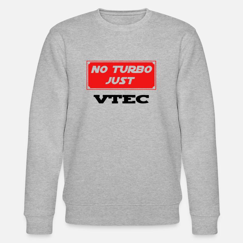 No Turbo just VTEC - Stanley/Stella Unisex Bio-Sweatshirt CHANGER  - Grau meliert