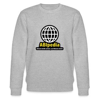 Abipedia High School saying - Stanley/Stella CHANGER Unisex Organic Sweatshirt - heather grey - Front - Nik (191cm) & Marisol (170cm)