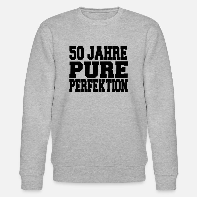 50 Jahre Perfektion - Stanley/Stella Unisex Bio-Sweatshirt CHANGER - Grau meliert