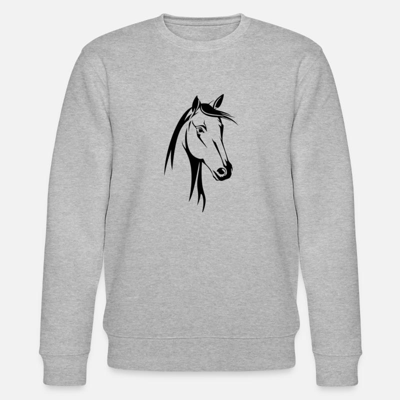 Pferd - Stanley/Stella Unisex Bio-Sweatshirt CHANGER  - Grau meliert