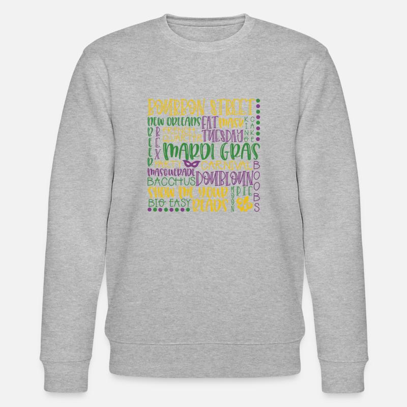 Karneval-Untergrundbahn-Kunst-Kostüm - Stanley/Stella Unisex Bio-Sweatshirt CHANGER - Grau meliert