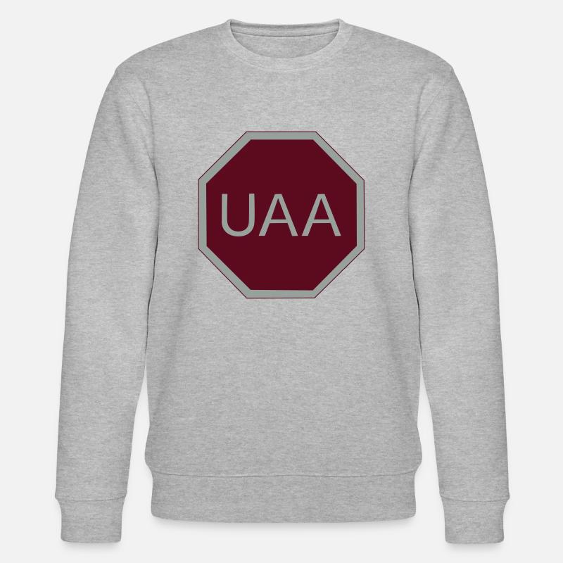 Codon stop - Stanley/Stella Unisex Bio-Sweatshirt CHANGER  - Grau meliert