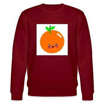 orange - Stanley/Stella Unisex Bio-Sweatshirt CHANGER  - Burgunderrot - Vorne - Nik (191cm) & Marisol (170cm)