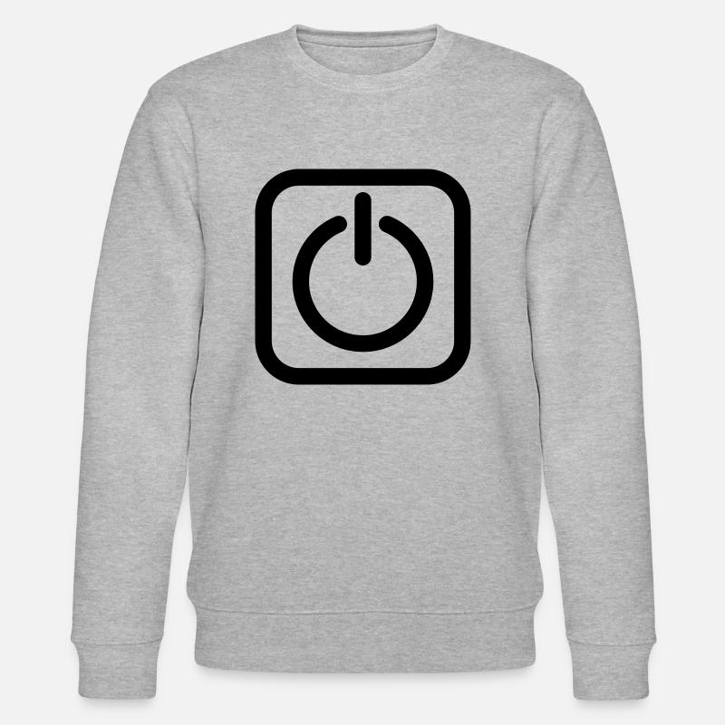 Arrêt sur marche Interrupteur marche-arrêt - Sweat bio CHANGER Stanley/Stella Unisexe - gris chiné