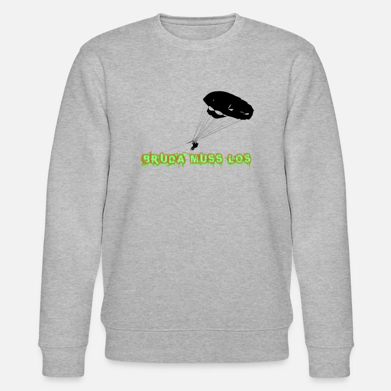 Bruda Muss Los - Stanley/Stella Unisex Bio-Sweatshirt CHANGER  - Grau meliert