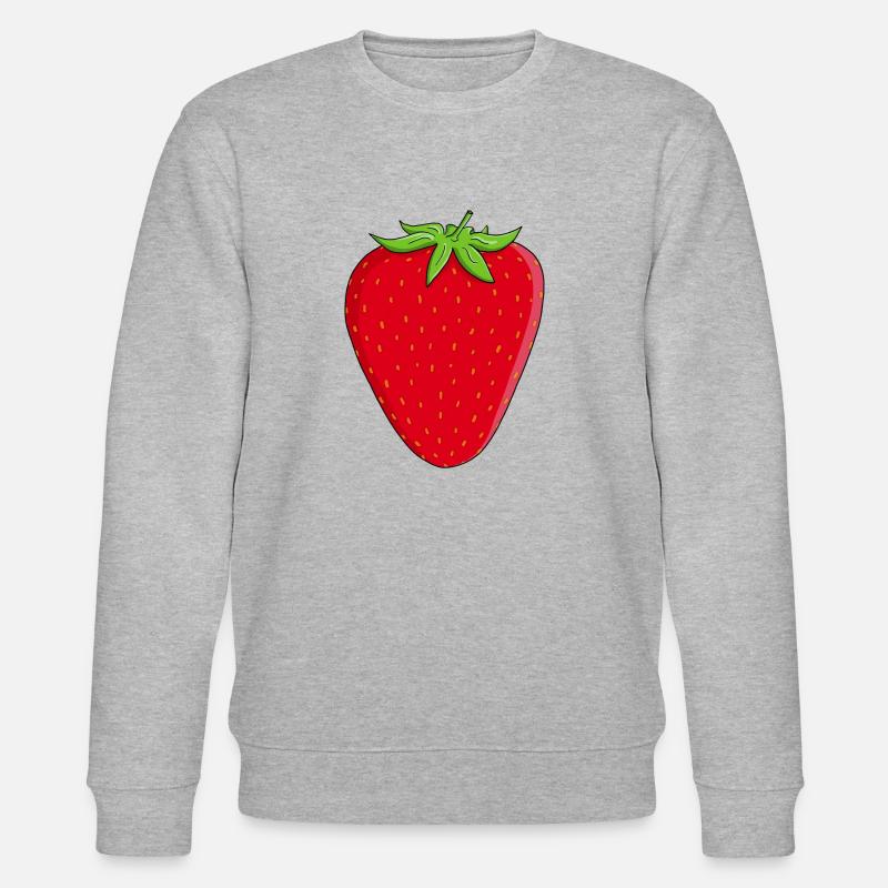 Erdbeere - Stanley/Stella Unisex Bio-Sweatshirt CHANGER  - Grau meliert