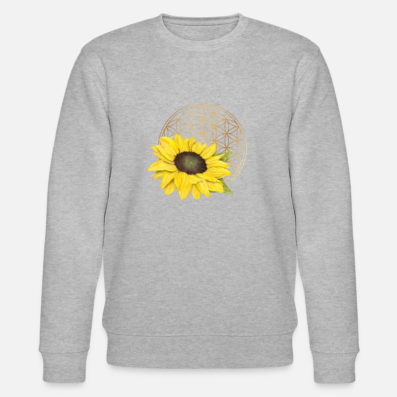 Blume des Lebens - Stanley/Stella Unisex Bio-Sweatshirt CHANGER  - Grau meliert