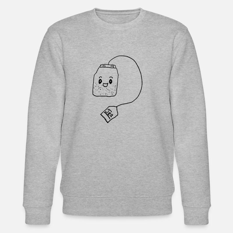 Sachet de thé avec visage - Sweat bio CHANGER Stanley/Stella Unisexe - gris chiné