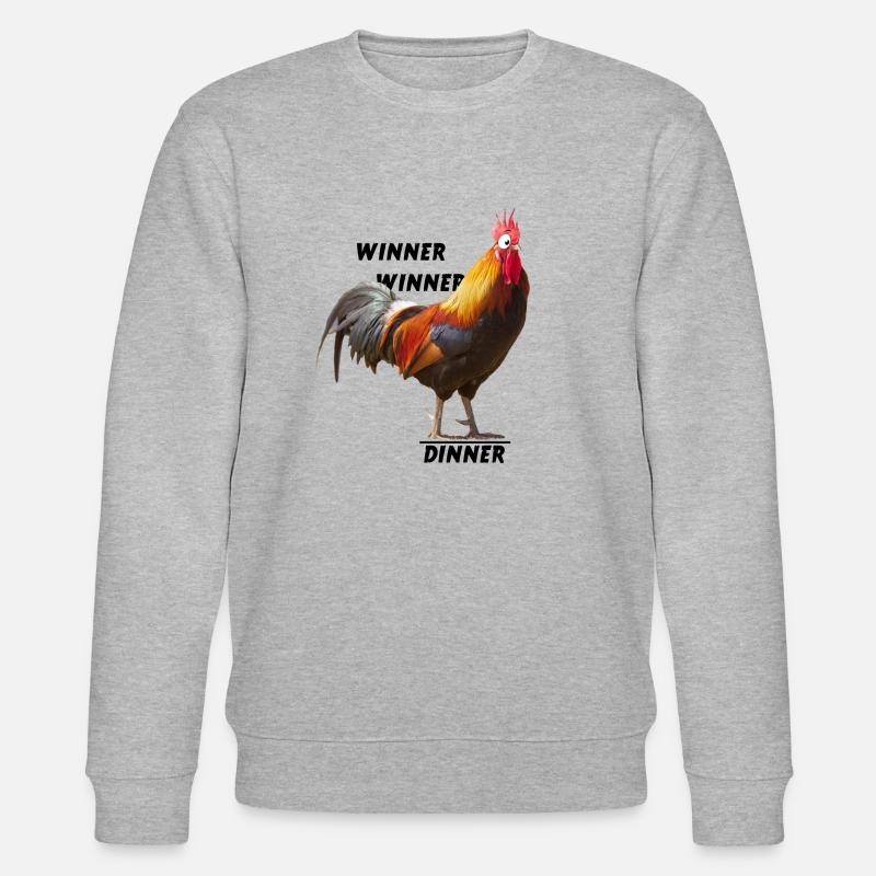 Winner Winner Chicken Dinner - Stanley/Stella Unisex Bio-Sweatshirt CHANGER  - Grau meliert
