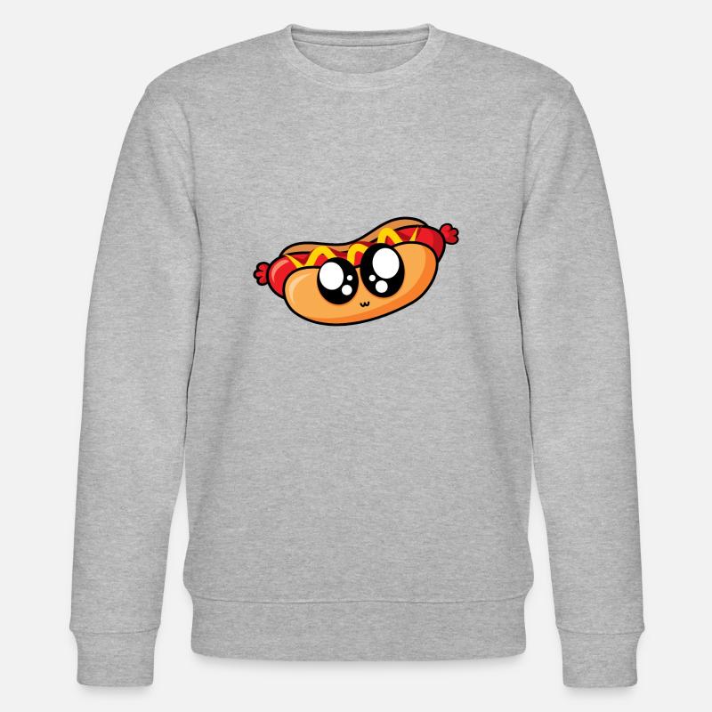 Leckerer Hot Dog - Stanley/Stella Unisex Bio-Sweatshirt CHANGER  - Grau meliert