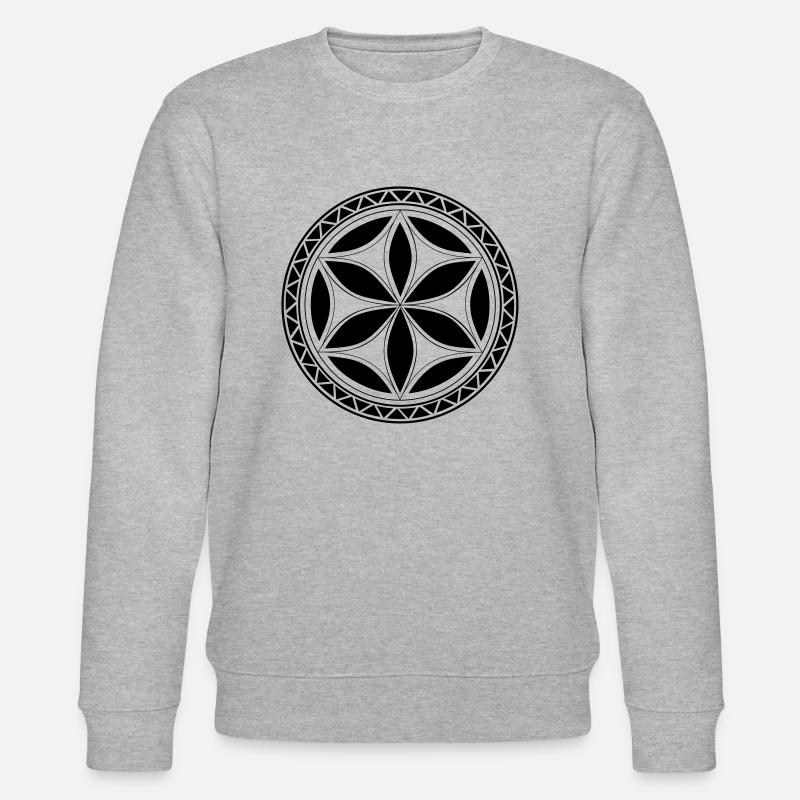 Classic highlander rosette - Stanley/Stella CHANGER Unisex Organic Sweatshirt - heather grey