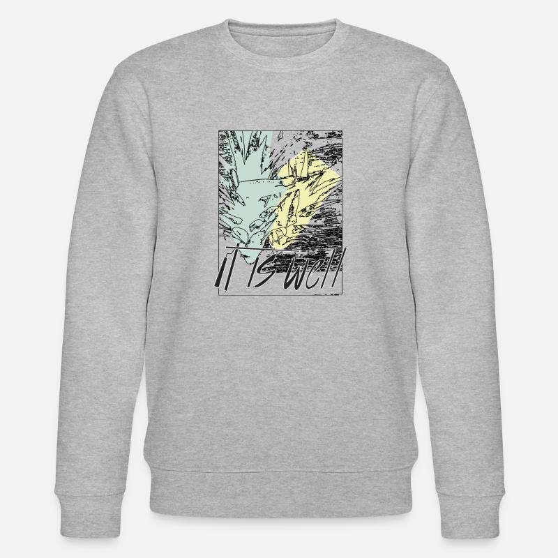 Annanas - it is well - Stanley/Stella Unisex Bio-Sweatshirt CHANGER  - Grau meliert
