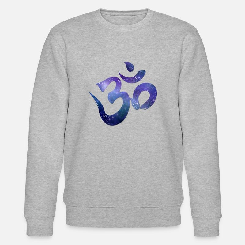 Om Zeichen - Stanley/Stella Unisex Bio-Sweatshirt CHANGER  - Grau meliert