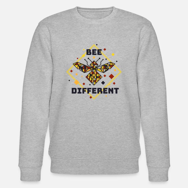 Biene anders - Stanley/Stella Unisex Bio-Sweatshirt CHANGER  - Grau meliert