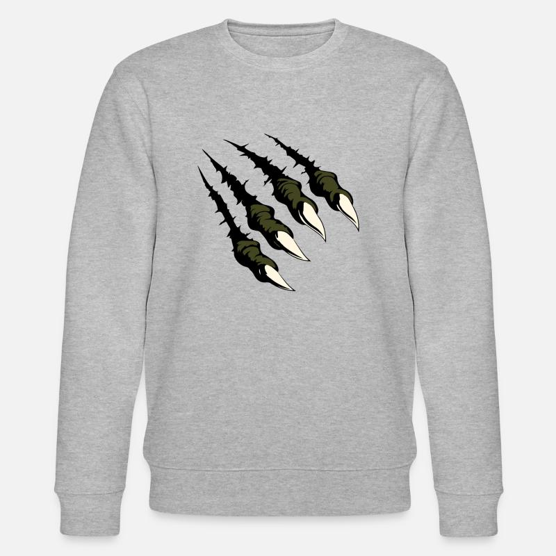 Gefährliche Kralle - Stanley/Stella Unisex Bio-Sweatshirt CHANGER  - Grau meliert