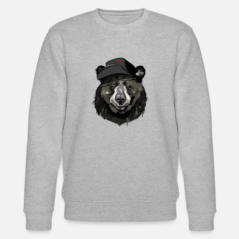 BÄREN - Stanley/Stella Unisex Bio-Sweatshirt CHANGER  - Grau meliert