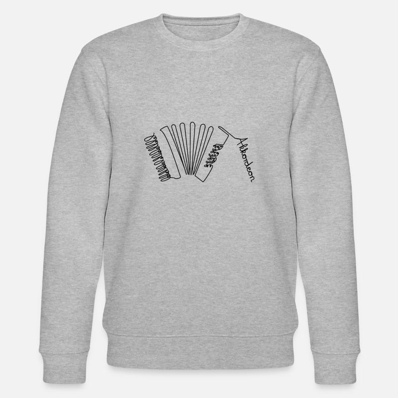 Akkordeon One Line - Stanley/Stella Unisex Bio-Sweatshirt CHANGER  - Grau meliert