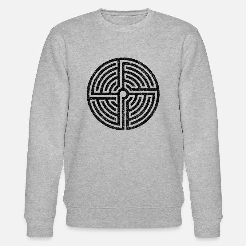 Labyrinth - Stanley/Stella Unisex Bio-Sweatshirt CHANGER  - Grau meliert