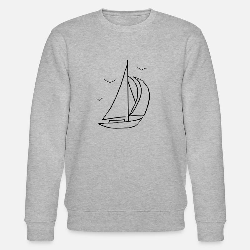 Segelschiff - Stanley/Stella Unisex Bio-Sweatshirt CHANGER  - Grau meliert