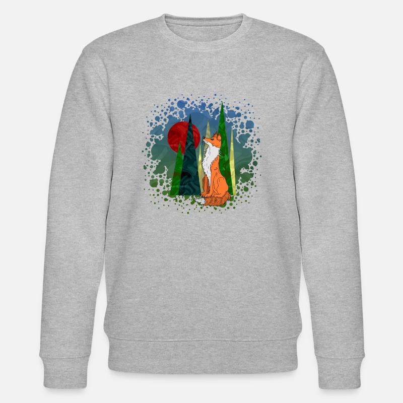 fox - Stanley/Stella CHANGER Unisex Organic Sweatshirt - heather grey
