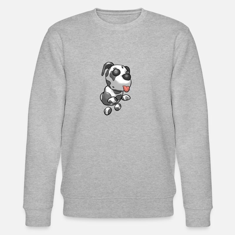 Dalmation de saut mignon - Sweat bio CHANGER Stanley/Stella Unisexe - gris chiné