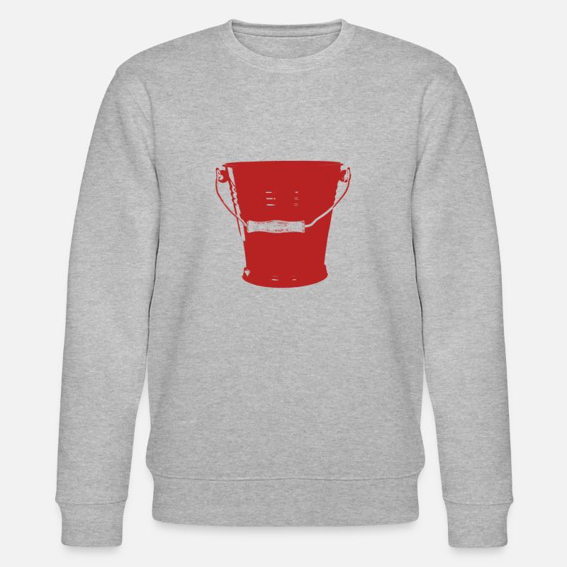 eimer bucket rot - Stanley/Stella Unisex Bio-Sweatshirt CHANGER  - Grau meliert