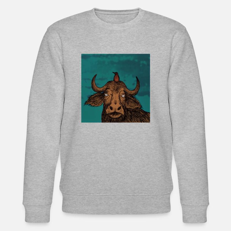 Büffel - Stanley/Stella Unisex Bio-Sweatshirt CHANGER  - Grau meliert